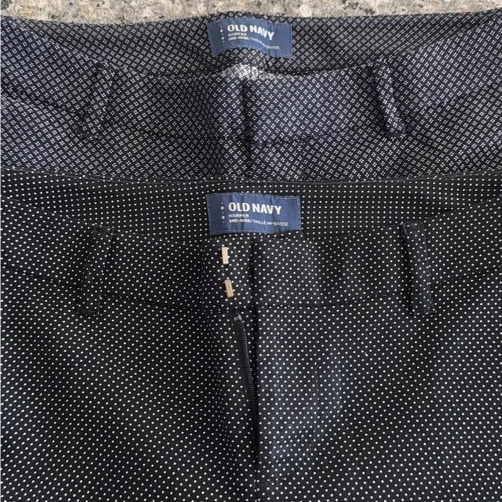Old Navy Black and White Polka Dot Trousers